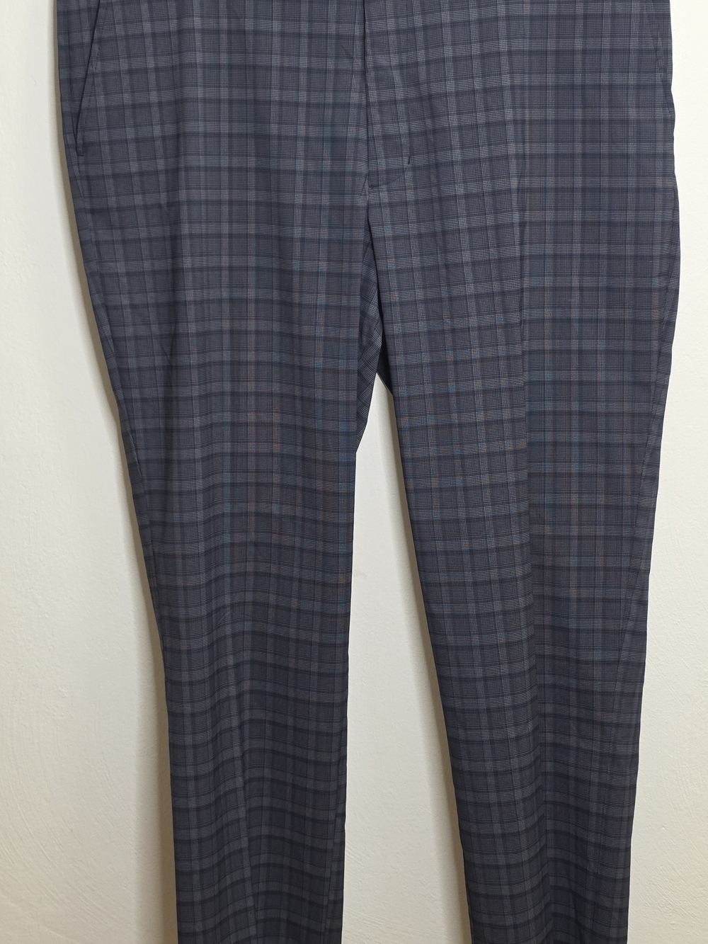 Slazenger Men's Blue Plaid Dress Pants